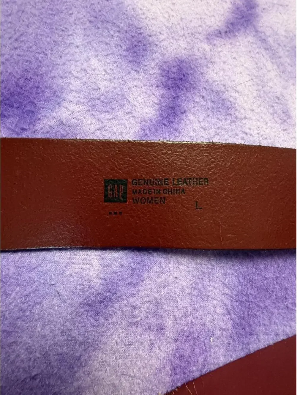 Gap y2k fall 06 genuine leather burgundy belt